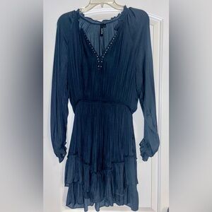 ** Beauty And The Babe ** Boutique Women’s Blue Navy Boho Dress Dresses Small S